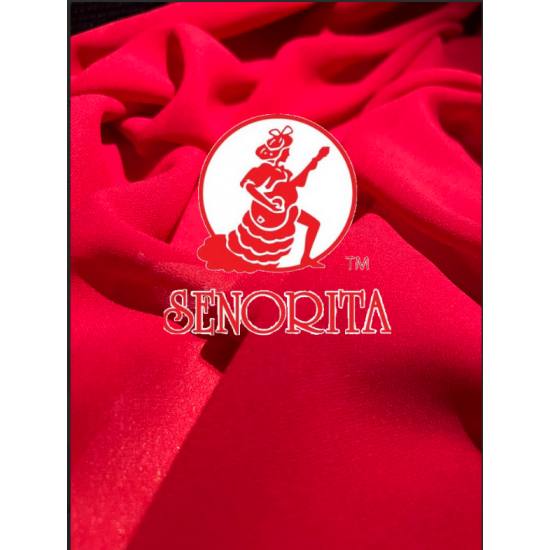 Chiffon Silky Fabric 60 inch Wide - Red 01