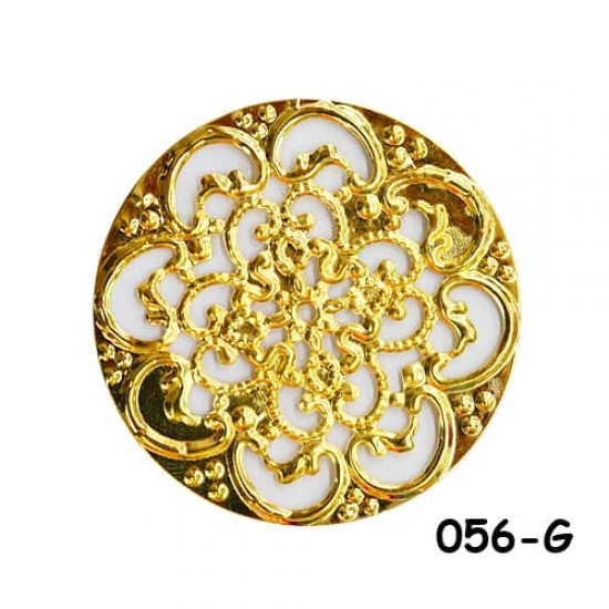 Brass Filigree Findings 056 Gold - 100gram