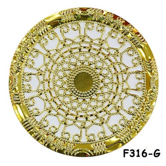 Brass Filigree Findings F316 Gold - 100gram