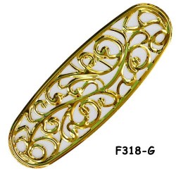 Brass Filigree Findings F318 Gold - 100gram