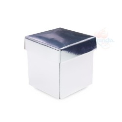 Ring Gift Boxes Small Silver - 50pcs