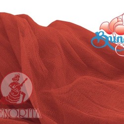Soft Tulle Netting Fabric Wide 60"|152cm -  Dark Orange 518 205 