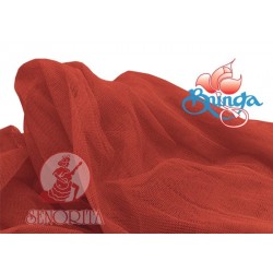 Fabrik Jaring Tulle Lembut Lebar 60"|152sm - Oren Gelap 518 205