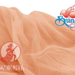 Soft Tulle Netting Fabric Wide 60"|152cm -  Light Peach 521 205 
