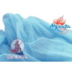 Fabrik Jaring Tulle Lembut Lebar 60"|152sm - Biru Ais 544 205