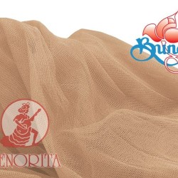 Soft Tulle Netting Fabric Wide 60" / 152cm -  Light Tortilla 572 205 