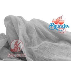 Fabrik Jaring Tulle Lembut Lebar 60"|152sm - Kelabu Muda 577 205