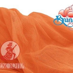 Soft Tulle Netting Fabric Wide 60"|152cm -  Bright Orange 849 205 