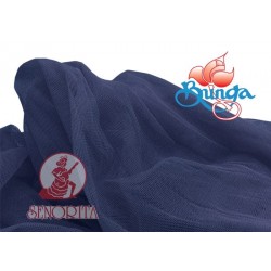 Fabrik Jaring Tulle Lembut Lebar 60"|152sm - Biru Dakwat 919 205