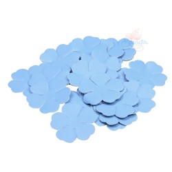 PVC Leather Flower Shape Pool Blue - 50pcs 3.5cm 