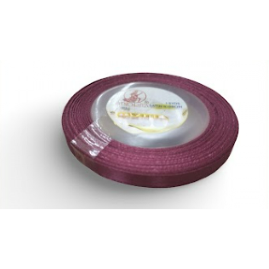 Reben Satin Warna Pepejal Claret - #817