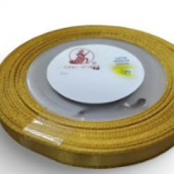 Reben Satin Warna Pepejal Gold - #844