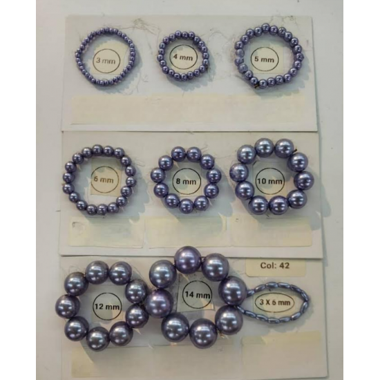 Sun Light Pearl Bead Amethyst - #42