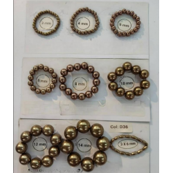 Sun Light Pearl Bead Chocolate - #D36