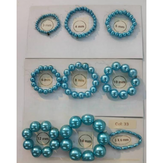 Sun Light Pearl Bead Cloud Blue - #33