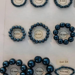 Sun Light Pearl Bead Dark Turquoise - #22