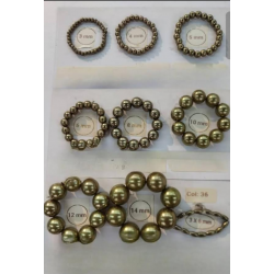 Sun Light Pearl Bead Deep Brown - #36