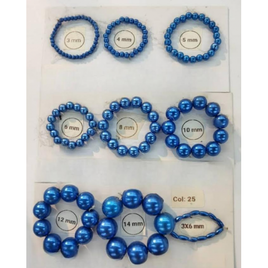 Sun Light Pearl Bead Egyptian Blue - #25