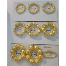 Sun Light Pearl Bead Gold - #D34