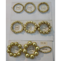 Sun Light Pearl Bead Gold Brown - #26