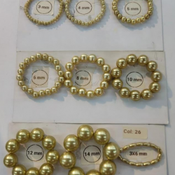 Sun Light Pearl Bead Gold Brown - #26