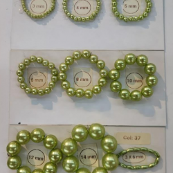 Sun Light Pearl Bead Grass Green - #37