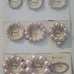Sun Light Pearl Bead Light Purple - #L31