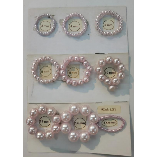 Sun Light Pearl Bead Light Purple - #L31