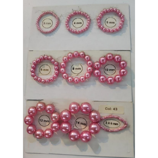 Sun Light Pearl Bead Magenta - #43