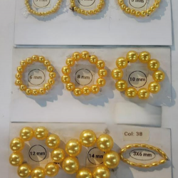 Sun Light Pearl Bead Orange - #38