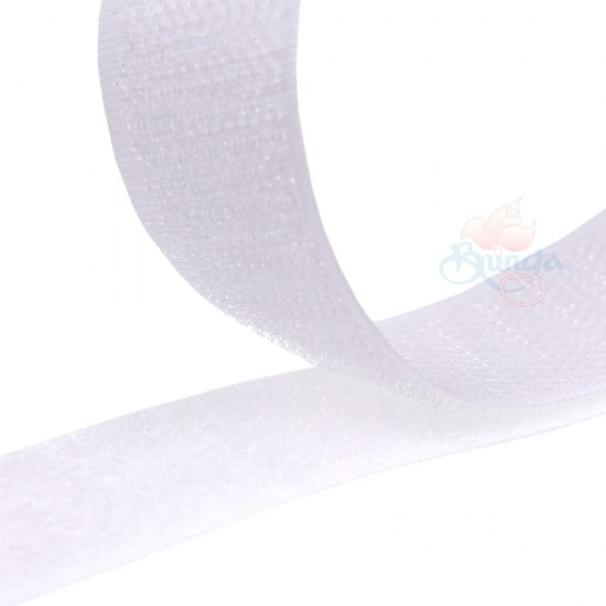 Velcro White 2.5CM - 1 Meter