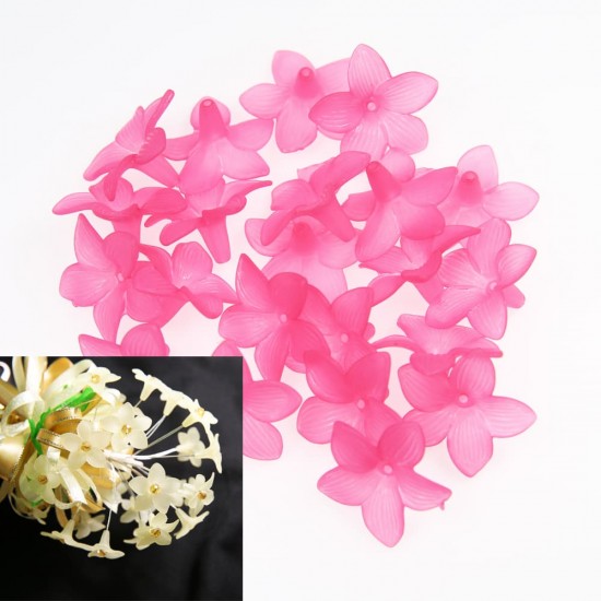  Acrylic Flower Bead 3cm - Light Pink (20gram/pack) #2752