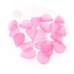 #0857 Acrylic Leaf Bead 2.5cm - Light Pink (20gram/pack)