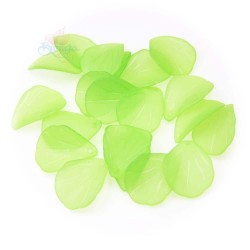 Acrylic Leaf Bead 2.5cm - Apple Green (20g) #0857