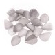 Acrylic Leaf Bead 2.5cm - Light Grey (20g/pack) #0857 