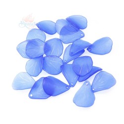 #0857 Acrylic Leaf Bead 2.5cm - Royal Blue (20gram/pack)