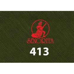 Tudung Bawal Kosong Senorita 55" Hijau Tentera Gekap - #413