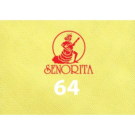 Tudung Bawal Kosong Senorita 55" Kuning Cerah - #64