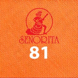 Tudung Bawal Kosong Senorita 55" Jingga - #81