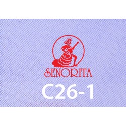 Tudung Bawal Kosong Senorita 55" Lavander Putih - #C26-1