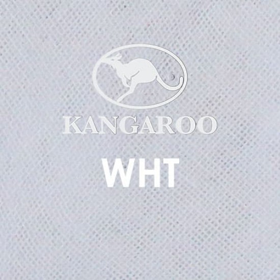  Kangaroo Premium Voile Scarf Plain 45" White #WHT