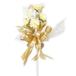 #2074 Wedding Flower Bunga Telur Beige - 10pcs/box