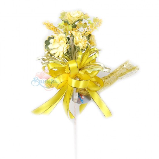 Bunga Kahwin Bunga Telur Kuning - 10pcs/kotak #2074