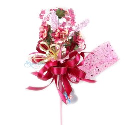 #2074 Wedding Flower Bunga Telur Hot Pink - 10pcs/box