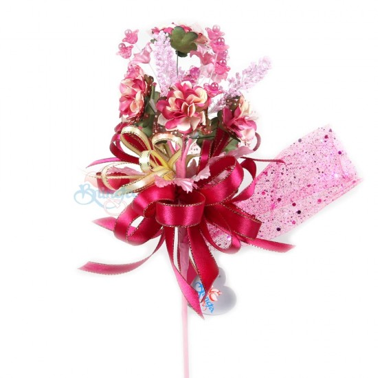 Bunga Pengantin Bunga Telur Hot Pink - 10pcs/box #2074