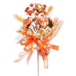 #2074 Wedding Flower Bunga Telur Orange - 10pcs/box