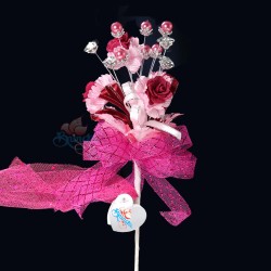 #2076 Wedding Flower Bunga Telur Hot Pink - 20pcs/box