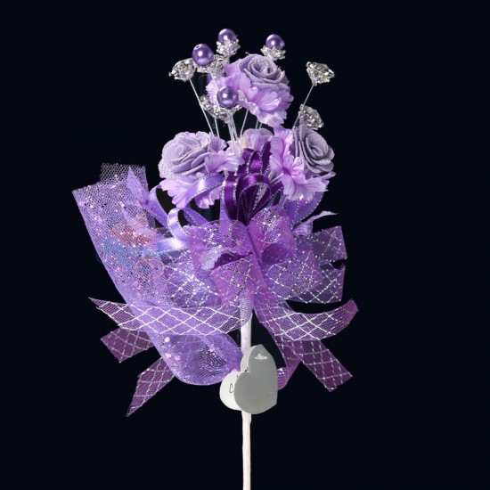 Bunga Pengantin Bunga Telur Ungu - 20pcs/kotak #2076