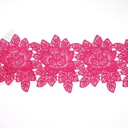 Lace Chemical Rose Flower Crimson Pink - 1 Meter 3034 