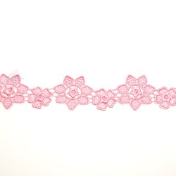  Small Chemical Prada Lace Light Pink - 1 Meter 1034